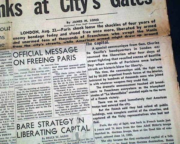 Paris Retaken by Allied Forces