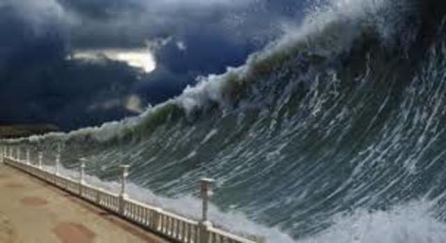 Tsunami off hawaii