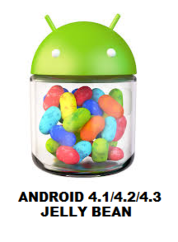 JELLY BEAN (Android 4.1/4.2(Gummy bear)/4.3(Michel))