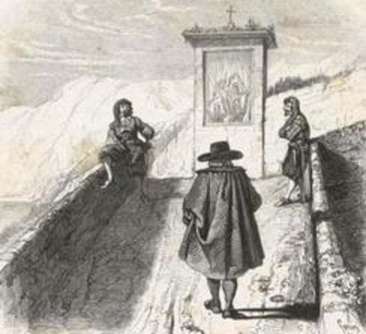 Incontro di Don Abbondio con i bravi