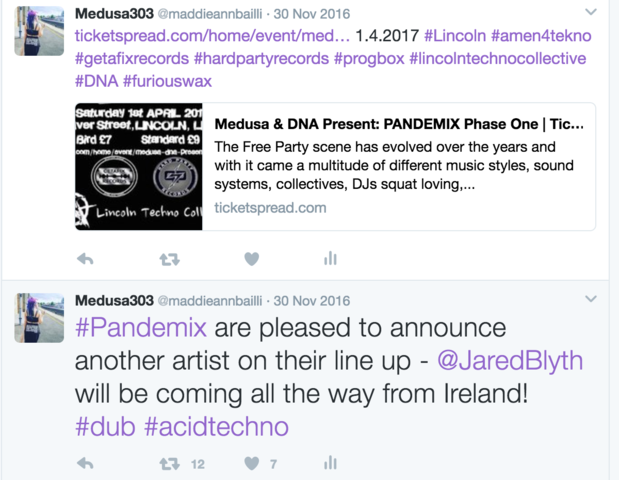 Direct posts on twitter