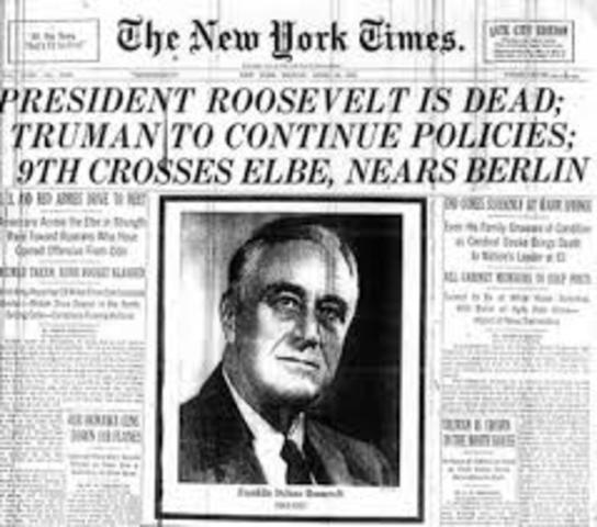 FDR dies
