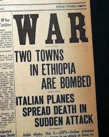 Italian Army invades Ethiopia