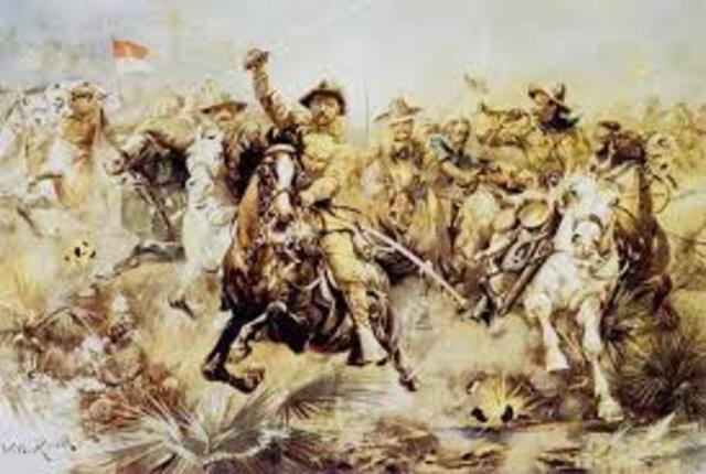 Rough Riders Charge up San Juan Hill