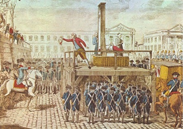 Ejecución de Luis XVI y María Antonieta