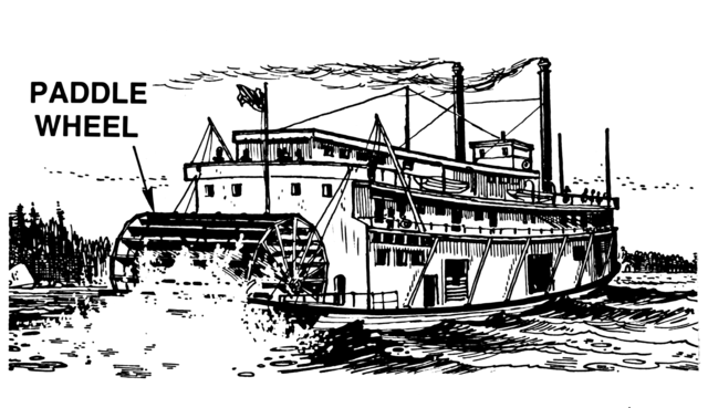 paddlewheel powered boats 5th Century bce