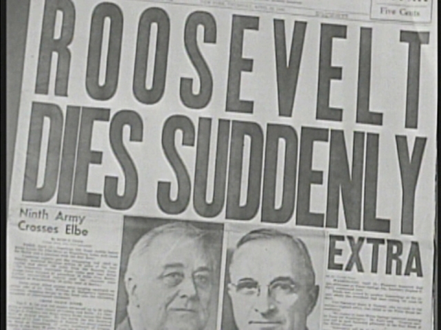 FDR dies