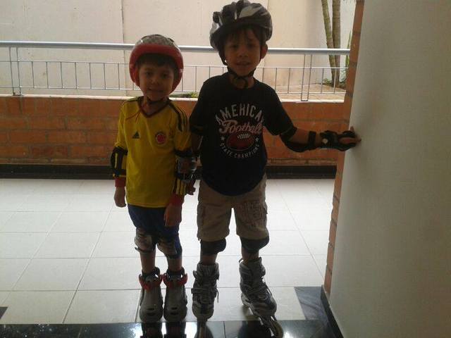 Aprendiendo a montar patines