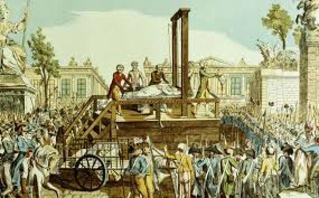 Marie Antoinette is executed