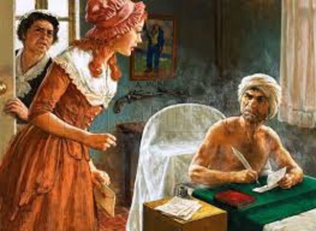 Charlotte Corday assassinates Marat