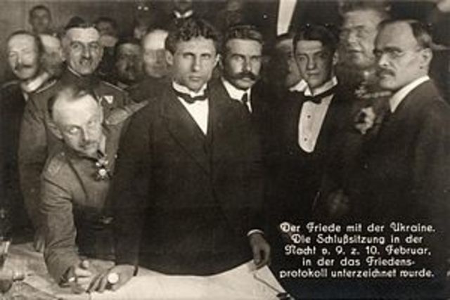 Firma de la paz de Brest-Litovsk