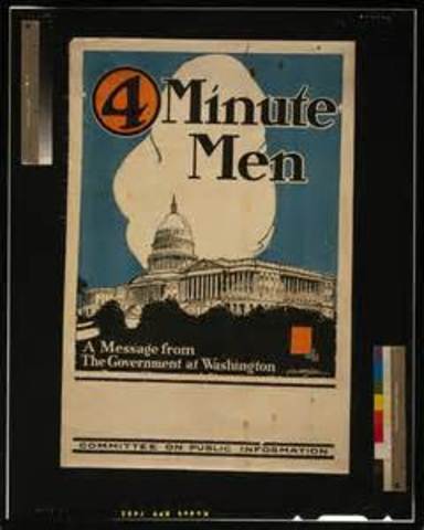 Committee on Public Information and the 'four minute men"