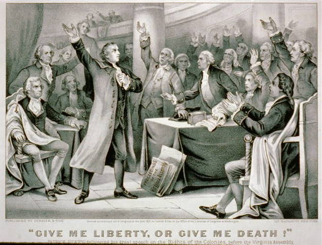 Patrick Henry's give me liberty or give me death