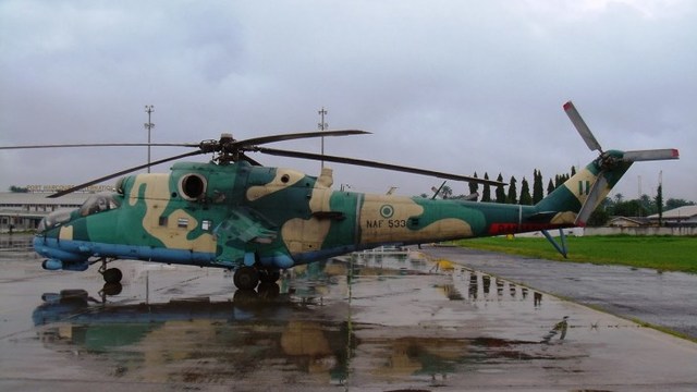 Attack on Nigerian Air Force helicopter