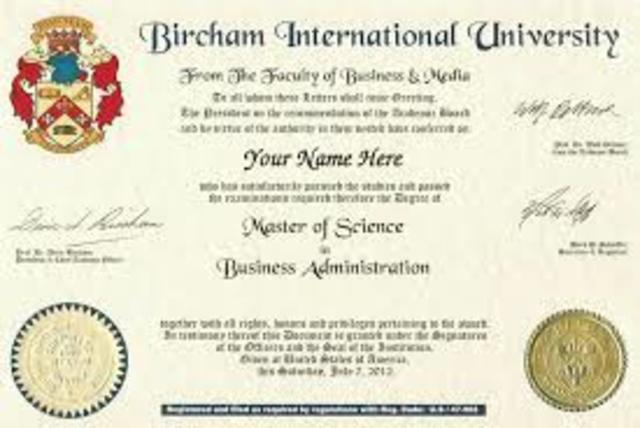 bills two masters degrees.