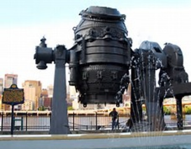 Producción de hierro usando coque