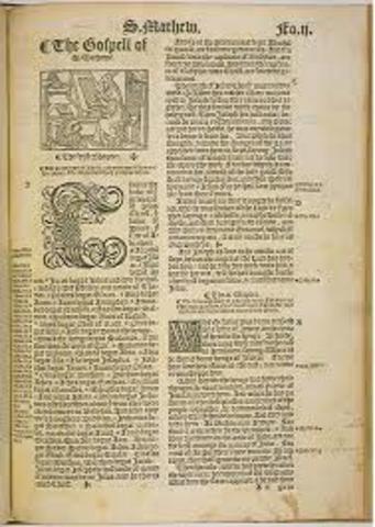 The great bible published.