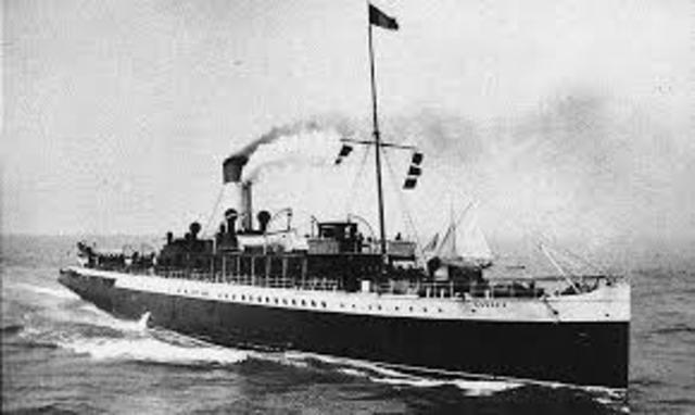Sinking of the french passenger liner Sussex