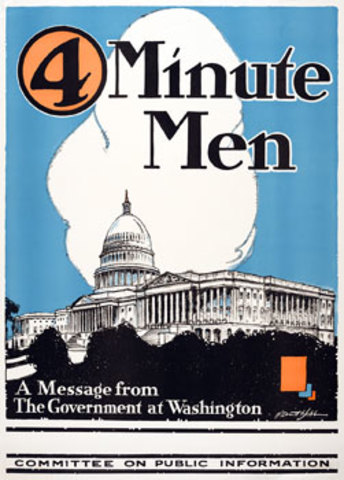Committee on Public Information and the "four minute men"