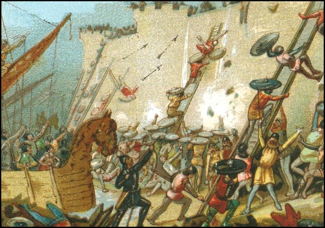 Los vikingos atacan Frisia.