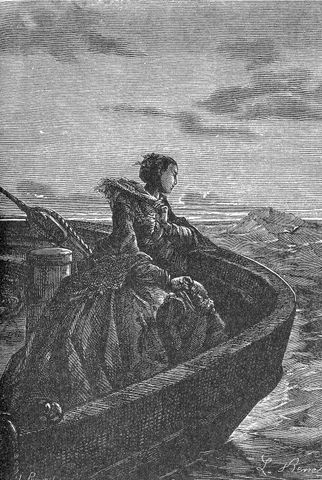 Fogg, Francis Cromarty, et Passepartout sauvent Aouda