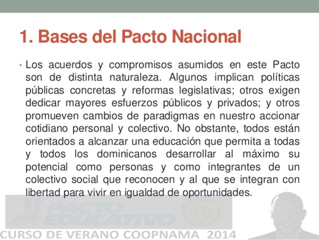 fundamentos y contextos de la reforma de educación dominicana