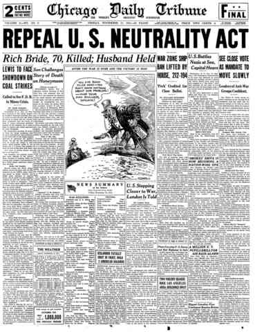 Neutrality Acts passed by US Congress