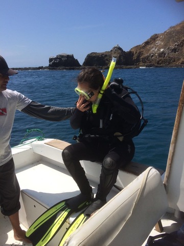 the first time I scuba dived