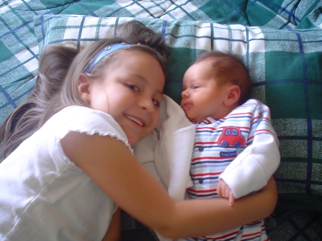 My brother Benjamin was born