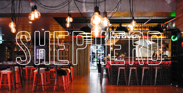 Having dinner at Sheperd Restaurant