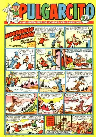 Primera aparición de Mortadelo y Filemón en Pulgarcito