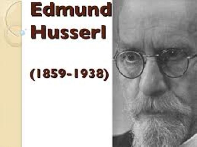 Edmund Husserl (1859 - 1938)