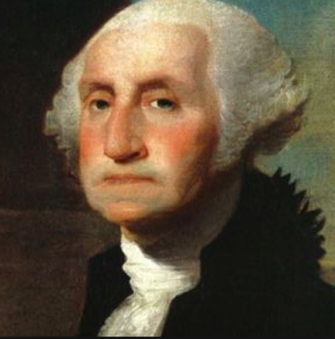 George Washington becomes the first president