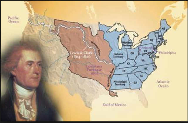 Thomas jefferson purchased the Louisiana territory from france