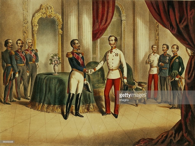 Napoleon III meets with Franz Josepf, Emperor of Austria; Second Italian War of Independence ends