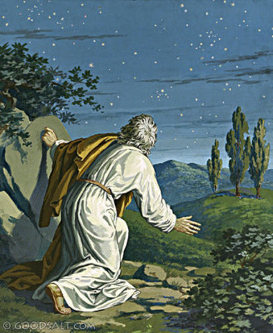 Abraham sent to sacifice lsaac