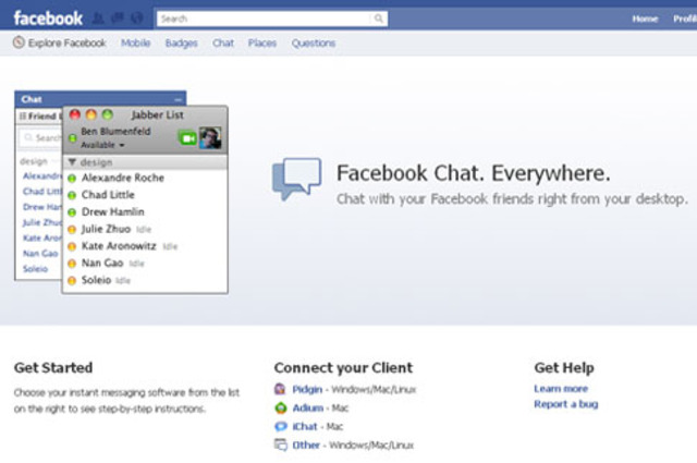 Facebook announces the launch of Facebook Chat