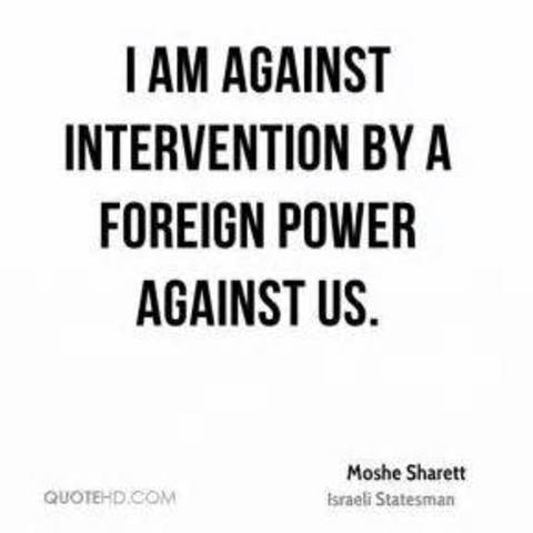 Intervention of Foreign Powers
