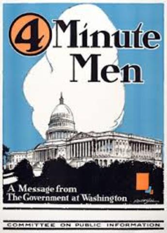 Committee on public information and the "four minute men"