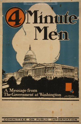 Committee on Public Information and the "four minute men"