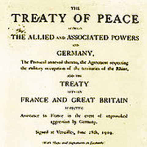 Agreements made in the Treaty of Versailles