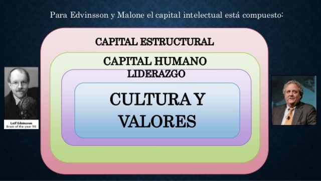 Edvinsson y Malone; El capitalOrganizacional/Innovacion/Proceso.