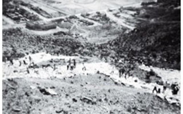 M on Franklin mountains