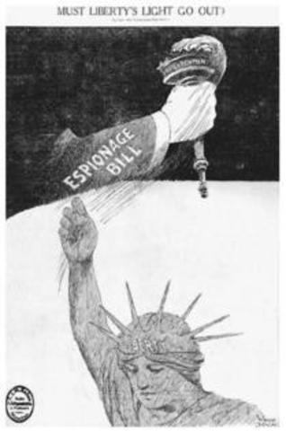 Espionage Act passed