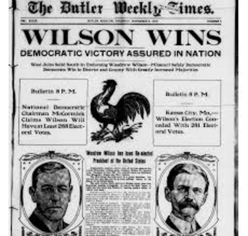 Wilson re-elected