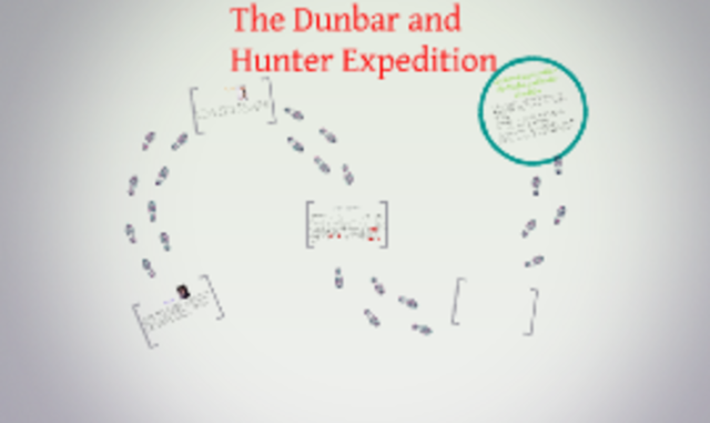 Dunbar and Hunter explore the Ouachita River and Hot Springs