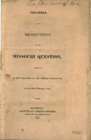 Congress approves the Missouri compromise