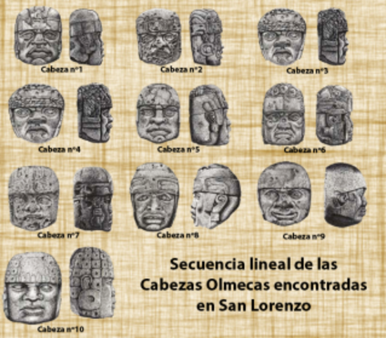 cabezas de olmecas