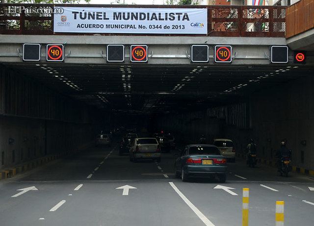 túnel de Cali avenida Colombia