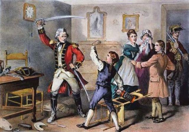 Jackson enlists in the revolutionary war